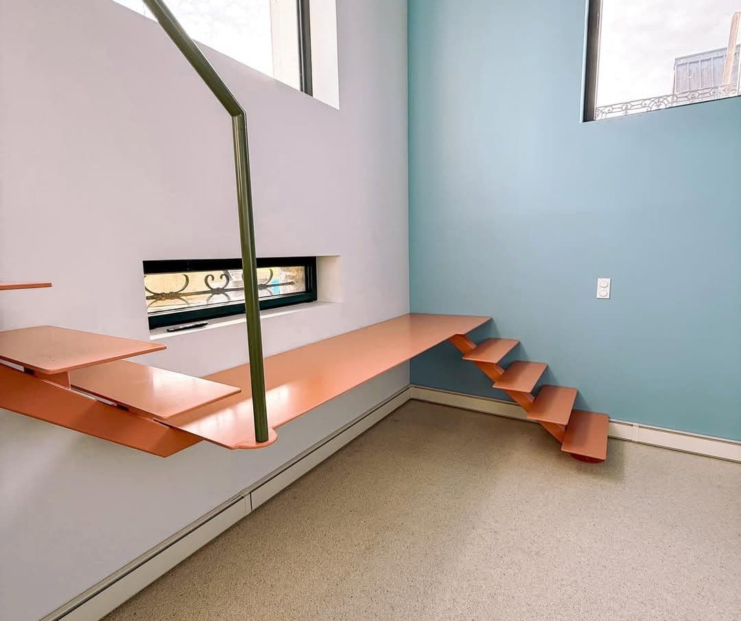 Maxime Le Bail - Escalier surpendu et main courante